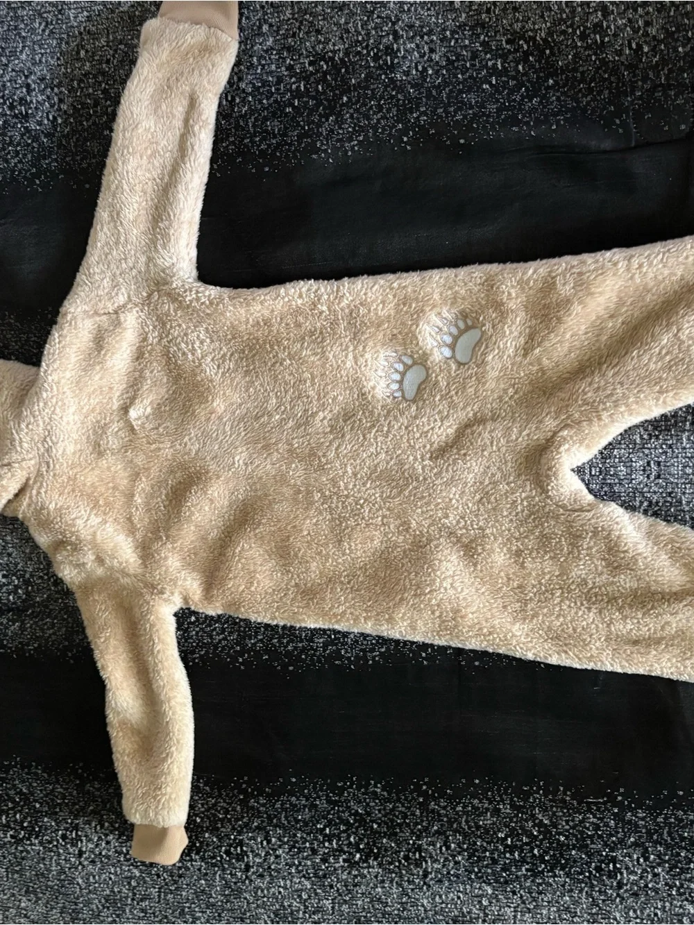 Nike Beige Sherpa Zip-Up Hoodie